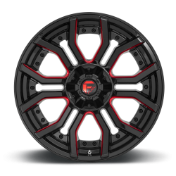 Jante Fuel Off-Road Rage D712 Gloss Black with accent Candy Red