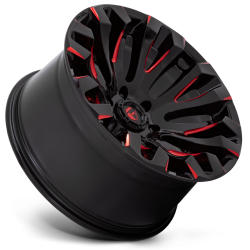 Jante Fuel Off-Road Quake D829 Gloss Black Milled Red