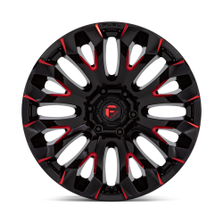 Jante Fuel Off-Road Quake D829 Gloss Black Milled Red