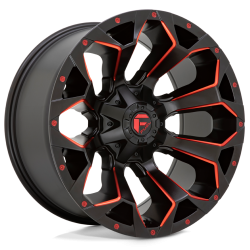 Jante Fuell Off-Road Assault D787 Matte Black Milled Red Tint