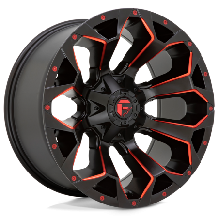Jante Fuell Off-Road Assault D787 Matte Black Milled Red Tint