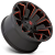 Jante Fuell Off-Road Assault D787 Matte Black Milled Red Tint