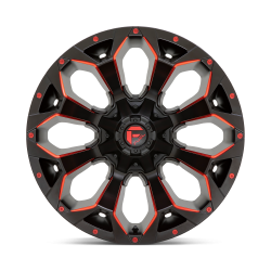 Jante Fuell Off-Road Assault D787 Matte Black Milled Red Tint