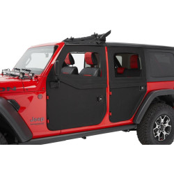 Portes toiles arrière complètes Bestop Black Diamond Jeep Wrangler JK Unlimited