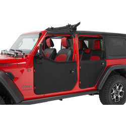 Portes toiles arrière complètes Bestop Black Diamond Jeep Wrangler JK Unlimited