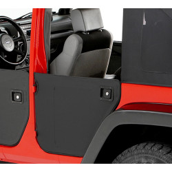 Demi-portes arrière toiles Bestop Black Diamond Jeep Wrangler JK