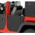 Demi-portes arrière toiles Bestop Black Diamond Jeep Wrangler JK