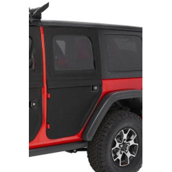 Portes toiles arrière complètes Bestop Black Diamond Jeep Wrangler JK Unlimited