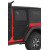 Portes toiles arrière complètes Bestop Black Diamond Jeep Wrangler JK Unlimited