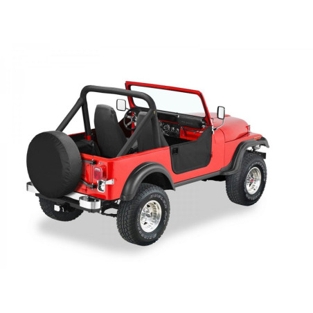 Demi-portes toiles basses Bestop Jeep CJ7 et Wrangler YJ