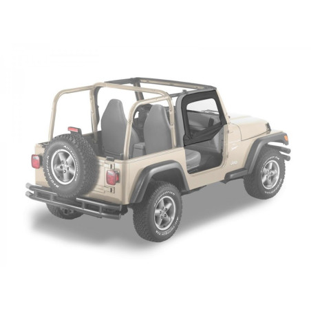 Hauts de portes en toile Noir Bestop Jeep Wrangler TJ