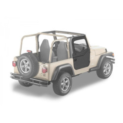 Portes en toile Bestop Noir Jeep CJ7 et Wrangler YJ