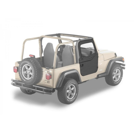 Portes toiles complètes Bestop Noir Jeep Wrangler TJ