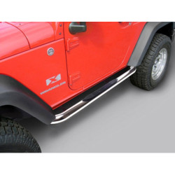 Marchepieds tubulaires acier Smittybilt Jeep Wrangler JK 2 portes