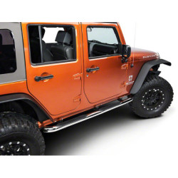 Marche-pieds tubulaires pour Jeep Wrangler 4 portes après 2007.