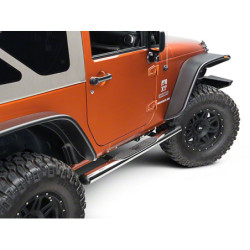 Marche-pieds ovales pour Jeep Wrangler JK 2 portes après 2007.