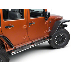 Marche-pieds ovales pour Jeep Wrangler JK 4 portes après 2007.