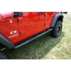 Marchepieds tubulaires Noir Rugged Ridge Jeep Wrangler JK Unlimited 4 portes