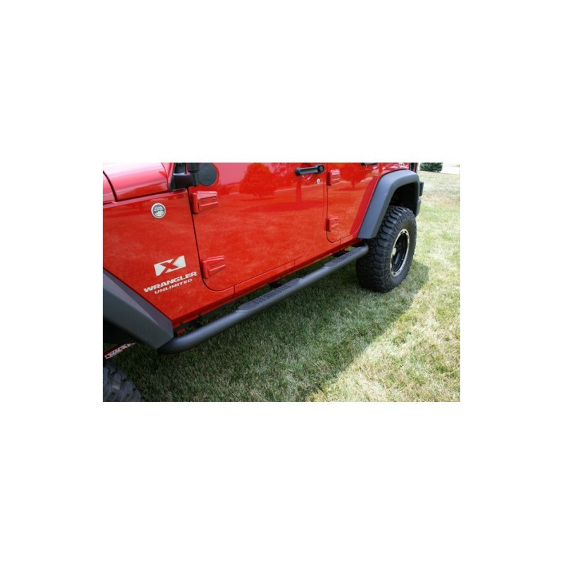 Marchepieds tubulaires Noir Rugged Ridge Jeep Wrangler JK Unlimited 4 portes Marchepieds tubulaires Noir Rugged Ridge Jeep Wrangler JK Unlimited 4 portes