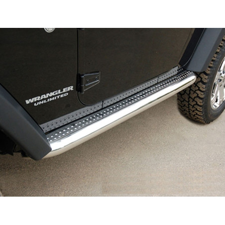 Marchepieds Inox pour Jeep Wrangler JK 2 portes