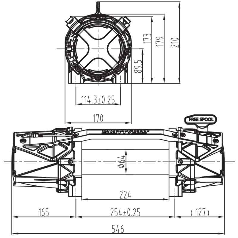 Treuil électrique 12v Treuil Smittybilt XRC 10K