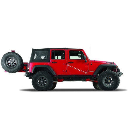 Support roue de secours Warn Elite Jeep Wrangler JK 2007-2017