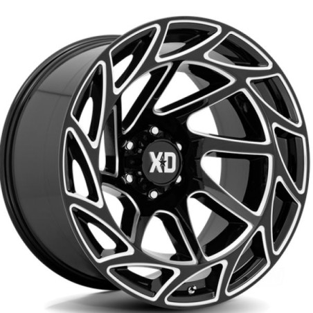 Jante aluminium KMC XD860 Onslaught Gloss Black Milled