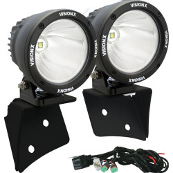 Kit phares LED Cannon 4.5" 25 watts Vision-X Wrangler JK