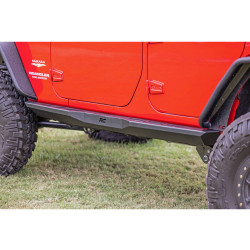 Marchepieds acier Rock SLiders Rough Country Jeep Wrangler JK Unlimited