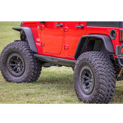 Marchepieds acier Rock SLiders Rough Country Jeep Wrangler JK Unlimited