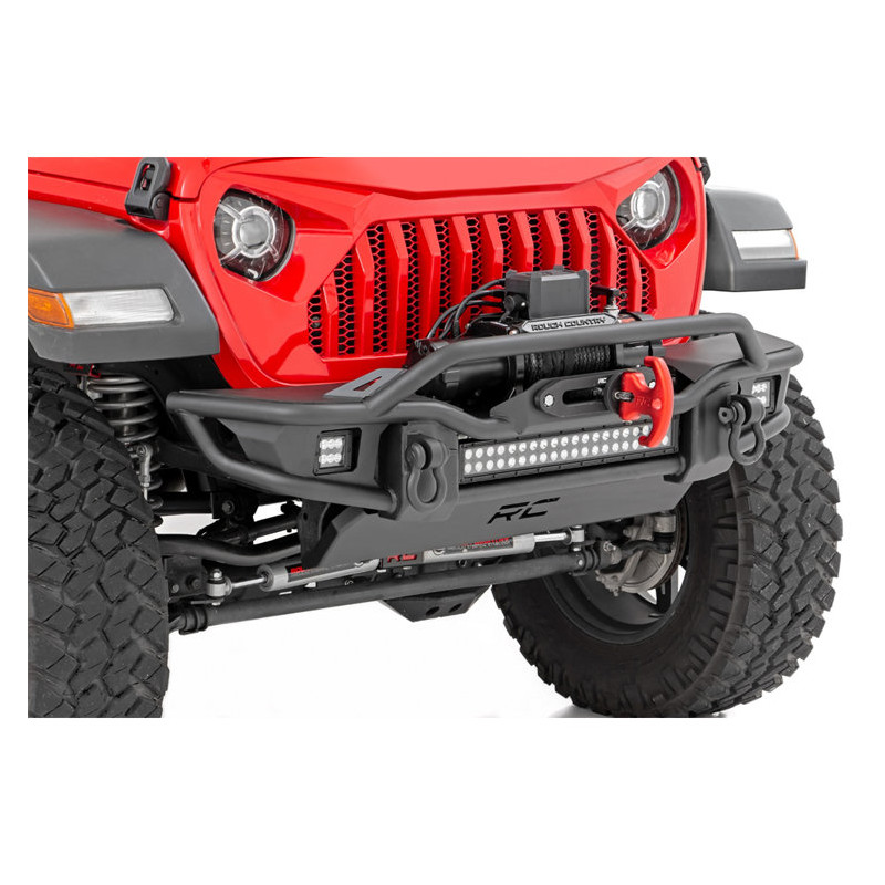 Pare-chocs avant Tubulaire LED Rough Country Jeep Wrangler JL/Gladiator JT Pare-chocs avant Tubulaire LED Rough Country Jeep Wrangler JL/Gladiator JT