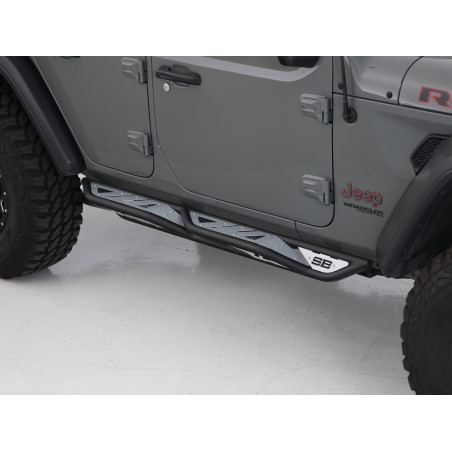 Marchepieds Sliders Appolo Smittybilt Jeep Wranger JK 4 portes