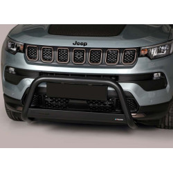 Pare buffle Medium Bar Noir 63mm Homologué Route Jeep Compass à partir de 2022