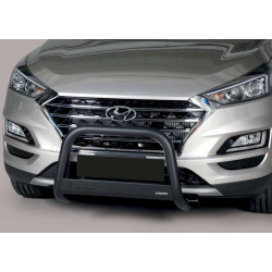 Pare buffle Medium Bar Noir 63mm Homologué Route Hyundai Tucson 2018