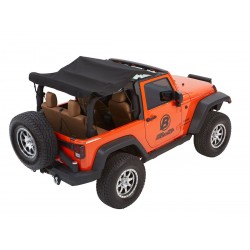 Bâche Bestop Trektop NX Glide Black Twill Jeep Wrangler JK 2 portes