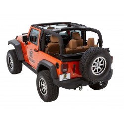 Bâche Bestop Trektop NX Glide Black Twill Jeep Wrangler JK 2 portes