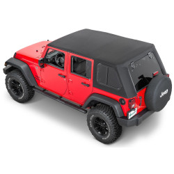 Bâche Trektop Pro Hybrid Black Twill Jeep Wrangler JK 4 portes