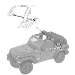 Kit support montage Windjammer Bestop Jeep Wrangler JL