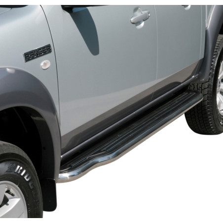 Marchepieds acier Inox Ford Ranger Double Cabine 2007-2009