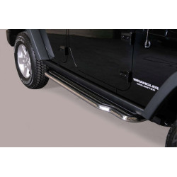 Marchepieds plats Jeep Wrangler JK 4 portes