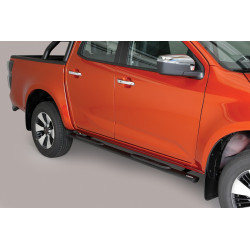 Marchepieds acier ovales Noirs Isuzu D-Max 2020-2025