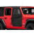 Portes toiles Bestop Black Diamond avant Jeep Wrangler JL/Gladiator