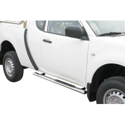 Marchepieds acier ovales Mitsubishi L200 Clubcabine 2010-2014