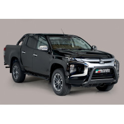 Marchepieds acier ovales Noir Mitsubishi L200 Double-Cabine 2015+