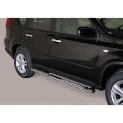 Marchepieds acier ovales Design Nissan X-Trail 2011-2014