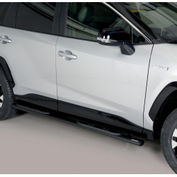 Marchepieds ovalisés Noir Toyota Rav4 Hybride 2019-2023