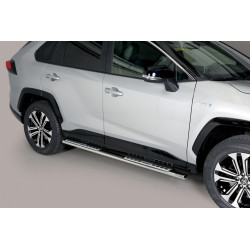 Marchepieds ovalisés Design Toyota Rav4 Hybride 2019-2023