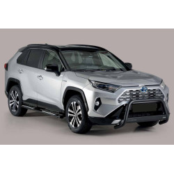 Marchepieds ovalisés Design Noir Toyota Rav4 Hybride 2019-2023