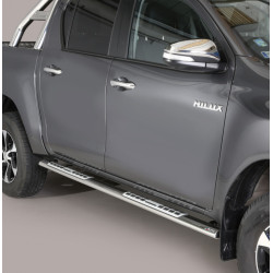 Marchepieds acier Ovales Design Toyota Hilux à partir de 2016