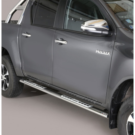 Marchepieds acier Ovales Design Toyota Hilux à partir de 2016